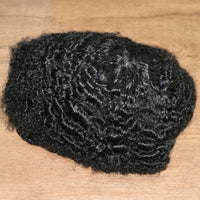 Black Men's Kinky Curly Male Toupee Human Hair Wigs Kinky Curly Machine Made