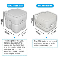 Portable Toilet Outdoor Camping Load 150kg Adult Children Mobile Toilet Camping Toilet For Home Hospital Travel Boat 10/20L