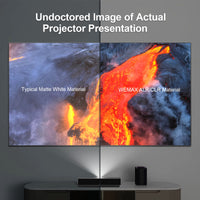 WEMAX PSA01 100&#39;&#39; Rollable Ambient Light Rejecting ALR Projection Screen for Ultra Short Throw Projection Edge Free Fixed Frame