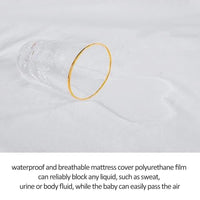 6 Sizes Waterproof Mattress Cover Luxury Terry Cloth Mattress Protector Sheet On Elastic Offer Drop Shipping Bed Cover Textile 4