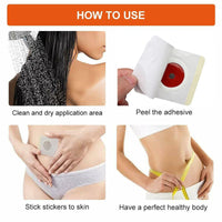 10 20 30PCS HOT Burning Fat Sticker Slimming Diets Weight Loss 10x Storngest Slim Patch Pads Detox Adhesive Sheet Face Lift Tool