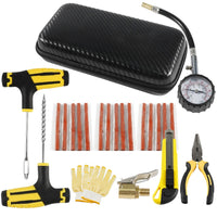 Car Tire Puncture Plug Repair Tool Kit with EVA Storage Bag