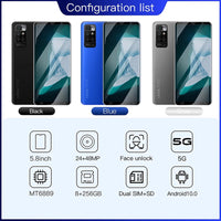 Note 11 Pro Smartphone Global Version 8GB RAM 256GB ROM Mobile Phones 4G 5G Network 24MP+48MP 5000mAh Android Celular Cellphones