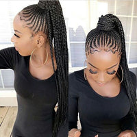 Black Women Synthetic Braids Ponytail Hair Piece