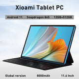 High-Performance Large-Memory HD Xiaomi Screen Tablet PC Snapdragon 845 Android 11 Google Play Dual SIM Cards GPS Bluetooth WiFi