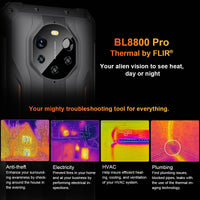 Blackview BL8800 Night Vision &amp; BL8800 Pro 5G Rugged Phone Thermal Imaging Camera FLIR® Smartphone 6.58&quot; 8GB+128GB Cell Phone