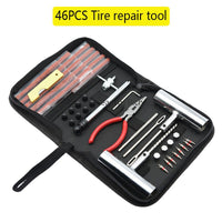 46 pcs Car Tire Repair Tool Tire Repair Kit Studding Tool Set Auto Bike Tire Repair Puncture Plug Garage Car Accessories