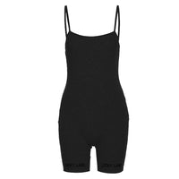 2022 Hot Casual Women Playsuits Sport Vest Sling Workout Active Wear Bodycon Rompers Fashion Biker Shorts Bodysuits Yoga Suit