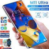 2022 New Xioami M11 Ultra Smartphone 16GB+1TB Android Unlocked Mobile Phones  4G 5G Cellphones Celulares SMARTPHON Dual SIM Card