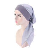 2020 NEW Women muslim fashion hijab cancer chemo flower print hat turban head cover hair loss scarf wrap pre-tied bandana