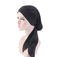 2020 NEW Women muslim fashion hijab cancer chemo flower print hat turban head cover hair loss scarf wrap pre-tied bandana