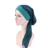 2020 NEW Women muslim fashion hijab cancer chemo flower print hat turban head cover hair loss scarf wrap pre-tied bandana