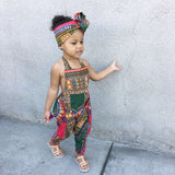 dress summer girl Summer Toddler Baby Girls Sleeveless Dashiki African Romper Jumpsuit Clothes vestidos infantiles