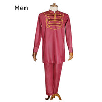 H&D Men Kid Boy African Clothes Long Sleeve T shirt Pants Suit For Male Father Son Dashiki Embroidery Clothing Party Wears 2021