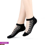 Sexy Lace Mesh Fishnet Socks Mixed Fiber Transparent Stretch Elasticity Ankle Net Yarn Thin Women Cool Socks 1pair=2pcs 2205