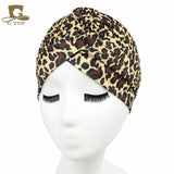 New Women Print Flower Knot Cancer Ruffle Chemo Hat Beanie scarf Turban Head Wrap Knitted Cap Hair Loss Accessories