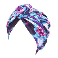 Cotton Turban African Pattern Flower Turban for Women Knot Head wrap Bandana Hats Chemo Cap Indian arab wrap women head scarf