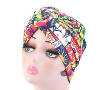 Cotton Turban African Pattern Flower Turban for Women Knot Head wrap Bandana Hats Chemo Cap Indian arab wrap women head scarf