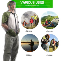 Unisex Fishing Clothes Mesh Hooded Mosquito Repellent Suit Anti-Mosquito Sets Insect-Proof Jacket Sets For Outdoor Protection