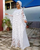 No Headscarf New Style Classic African Women Dashiki Fashion Loose Embroidery Long Dress African Dress For Women African Clothes