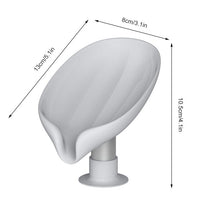 Bar Soap Holder Leaf-Shape Self Draining Soap Dish Holder, Soap Dish Shower Soap Tray Soap Saver Soap Holder Drainer